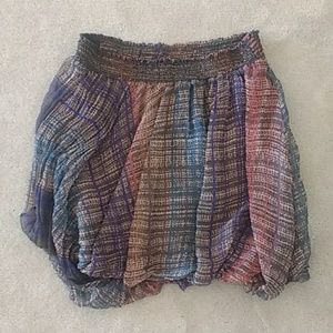 EUC Max Studio 100% Silk Asymmetrical Bubble Skirt